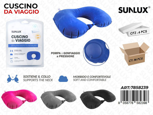 Sunlux Cuscino da Viaggio Ass.