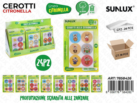 Sunlux Esp. Cerotto Citronella 24PCS Ass.