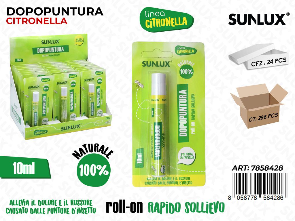 Sunlux Esp. Dopopuntura Citronella Roll-on 10ML
