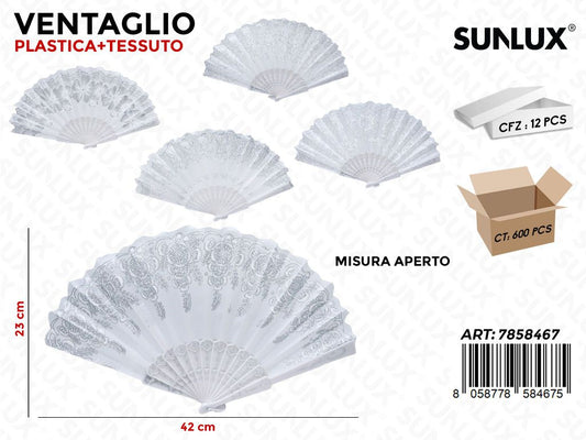 Sunlux Ventaglio Bianco Ass. 42*23CM