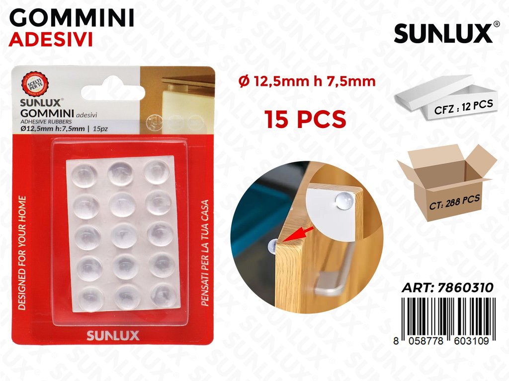 Sunlux Gommini Adv 15PCS 12.5*7.5MM