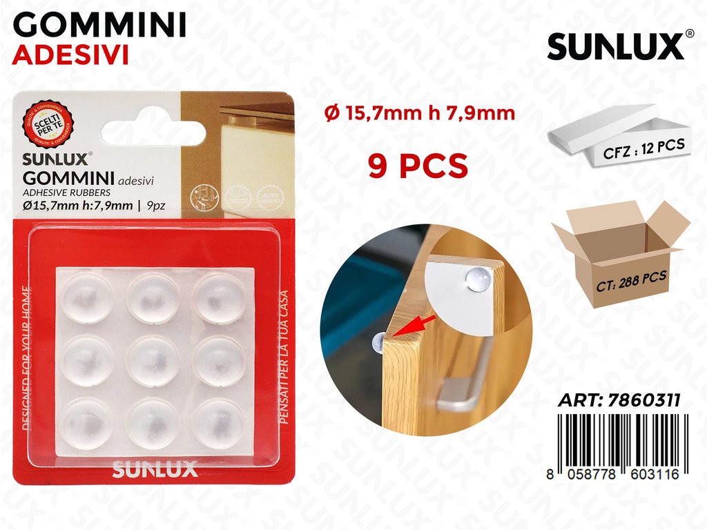 Sunlux Gommini Adv 9PCS 15.7*7.9MM