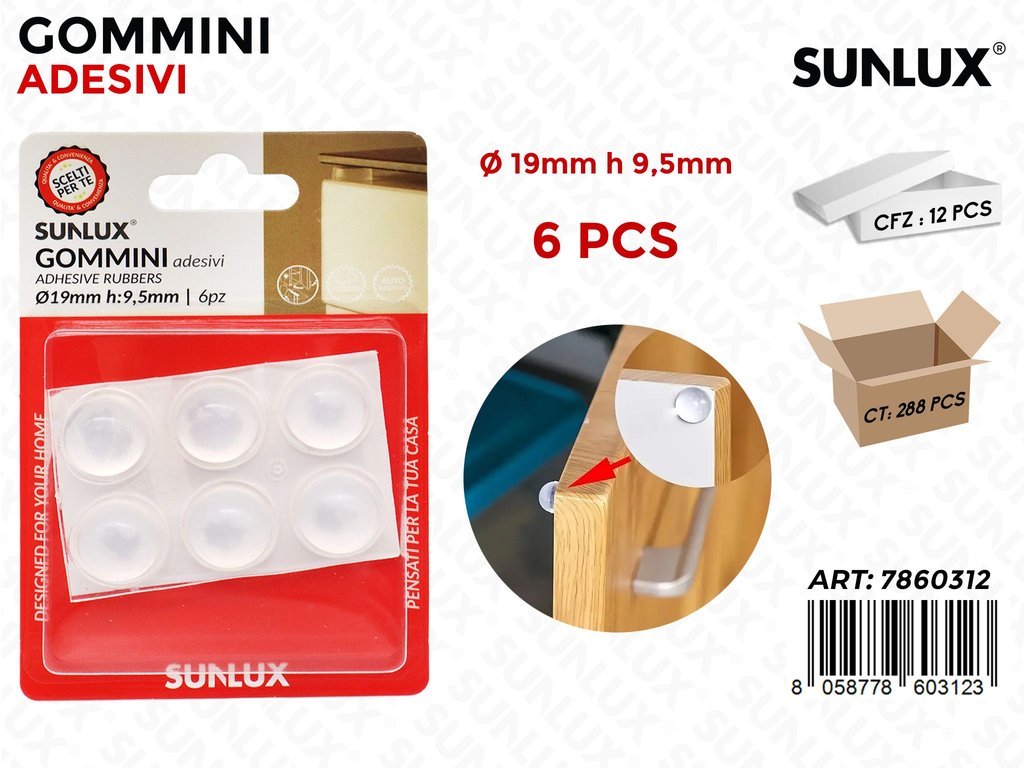 Sunlux Gommini Adv 6PCS 19*9.5MM