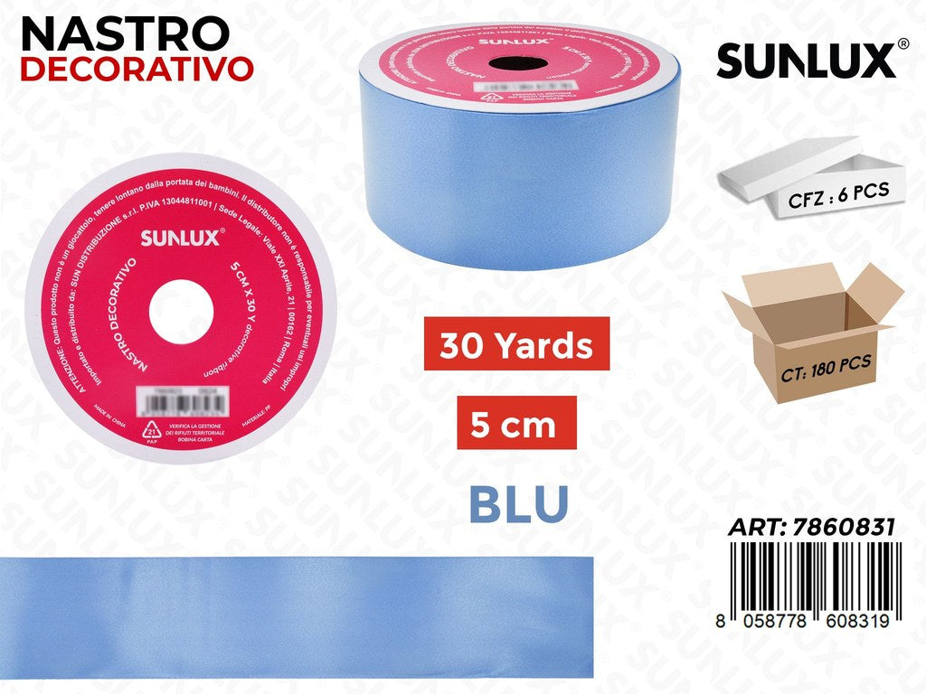 Sunlux Nastro Dec. Azzurro 5CM*30Y