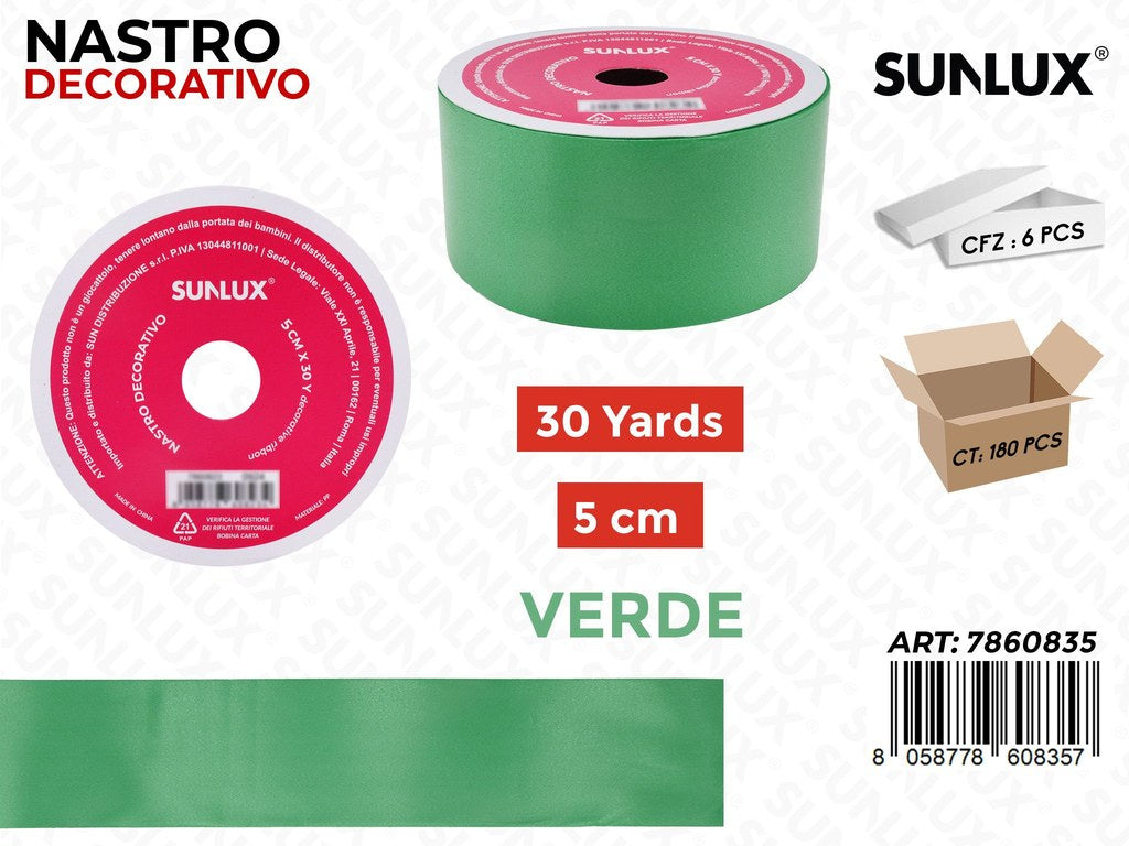 Sunlux Nastro Dec. Verde 5CM*30Y