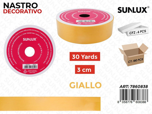 Sunlux Nastro Dec. Giallo 3CM*30Y