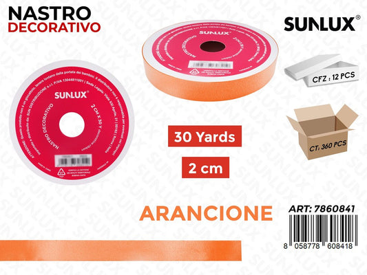 Sunlux Nastro Dec. Arancione 2CM*30Y