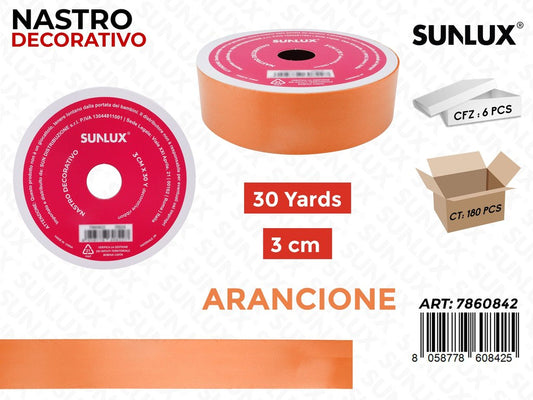 Sunlux Nastro Dec. Arancione 3CM*30Y