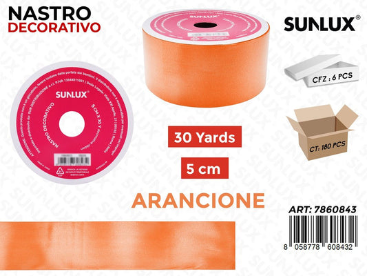 Sunlux Nastro Dec. Arancione 5CM*30Y