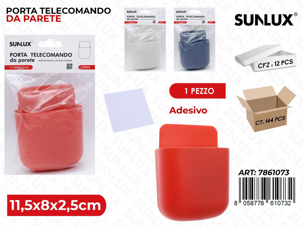 Sunlux Porta Telecomando da Parete Adv 11.5*8*2.5CM Ass.