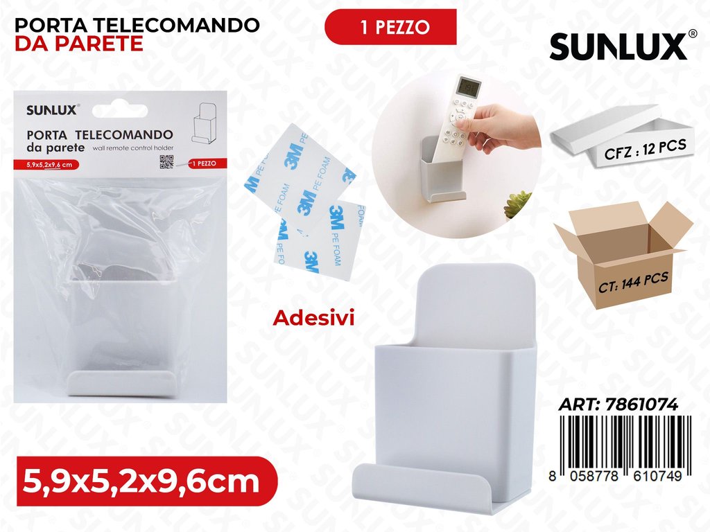 Sunlux Porta Telecomando da Parete Adv 5.9*5.2*9.6CM