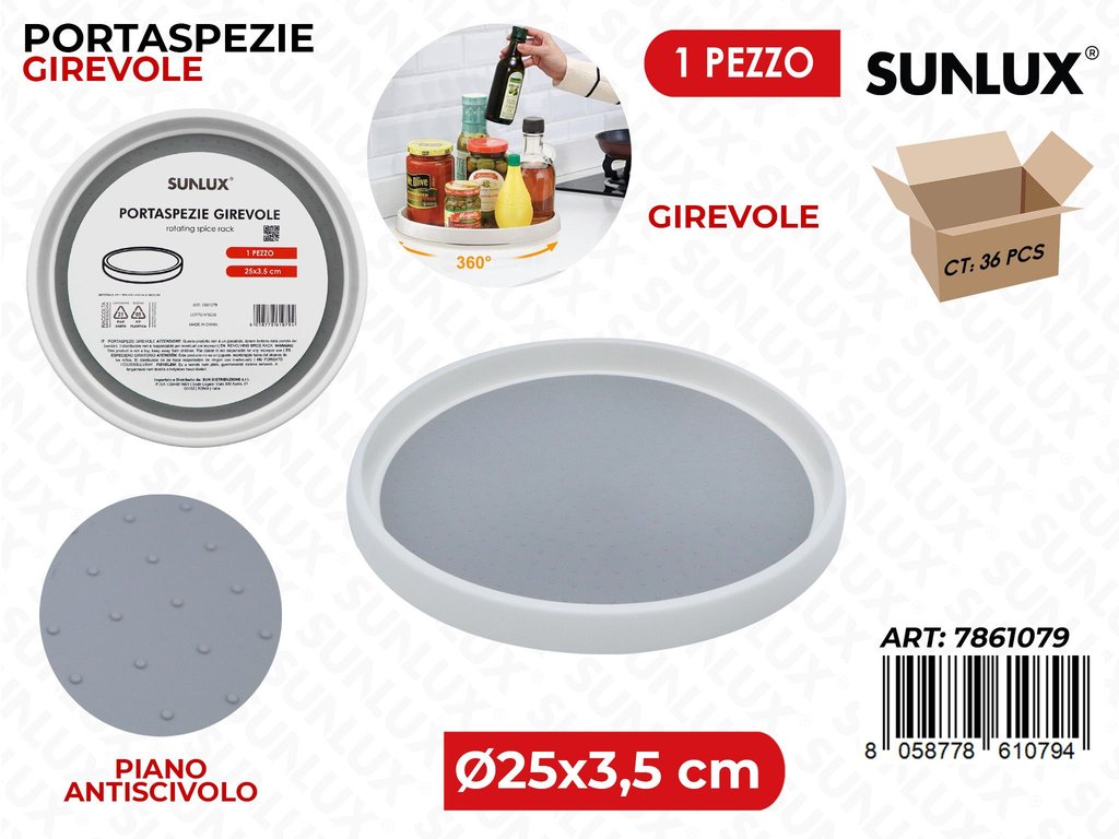Sunlux Portaspezie Girevole D.25*3.5CM