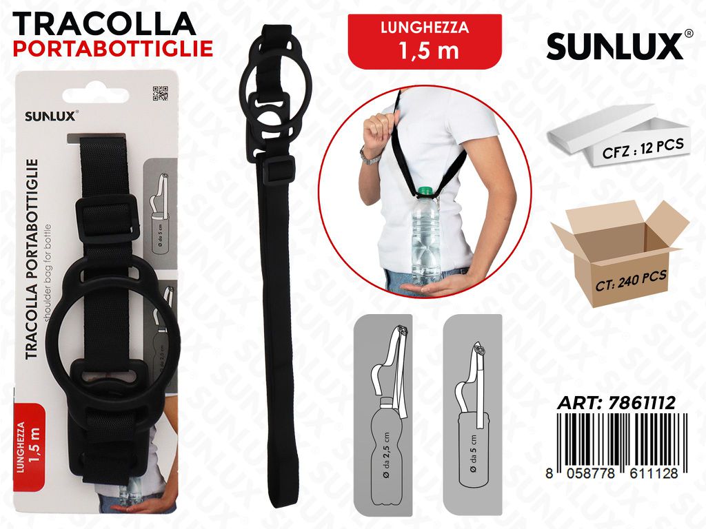 Sunlux Tracolla PORTABOTTIGLIE1.5MT