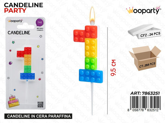 CANDELINE MATTONCINI N.1 9.5CM