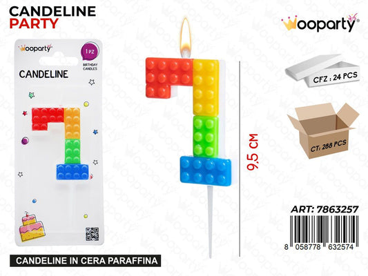 CANDELINE MATTONCINI N.7 9.5CM