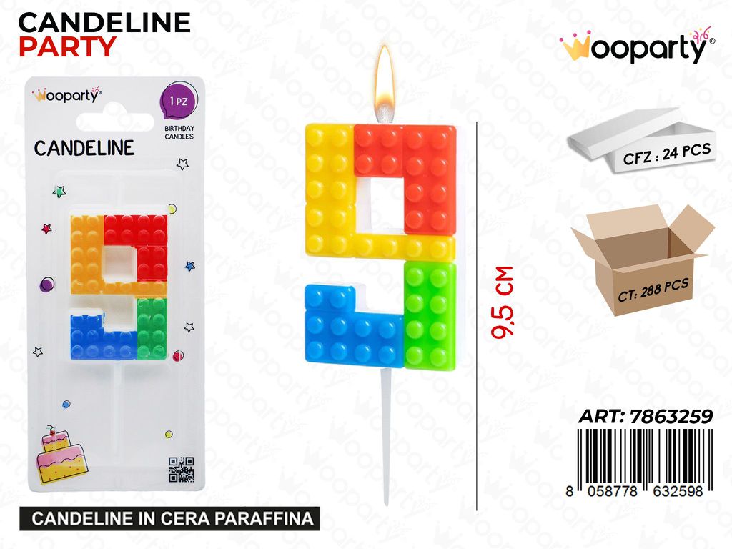 CANDELINE MATTONCINI N.9 9.5CM