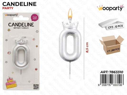 CANDELINA ARG. N.0 8.5CM /PZ DA 12**