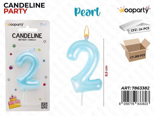 CANDELINE CEL. PEARL N.2 8.5CM /PZ DA 24**