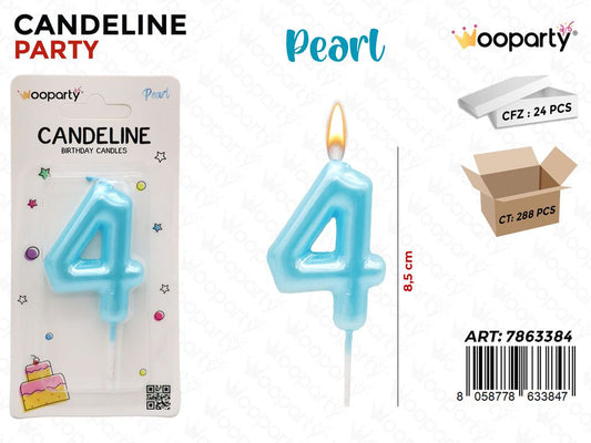 CANDELINE CEL. PEARL N.4 8.5CM /PZ DA 24**