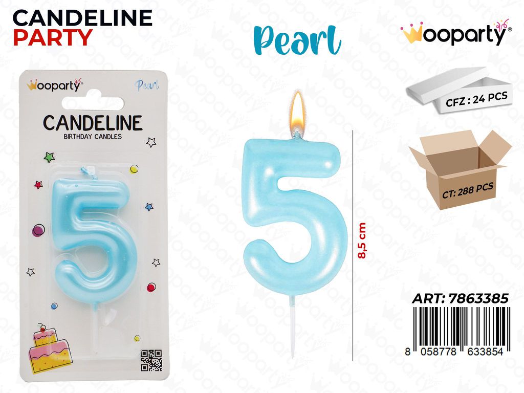 CANDELINE CEL. PEARL N.5 8.5CM /PZ DA 24**