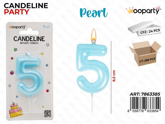 CANDELINE CEL. PEARL N.5 8.5CM /PZ DA 24**