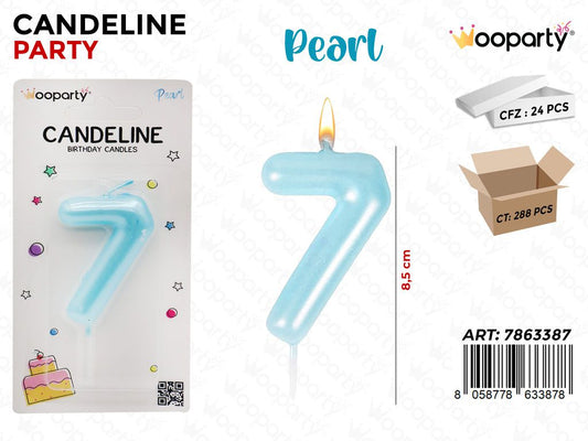 CANDELINE CEL. PEARL N.7 8.5CM /PZ DA 24**