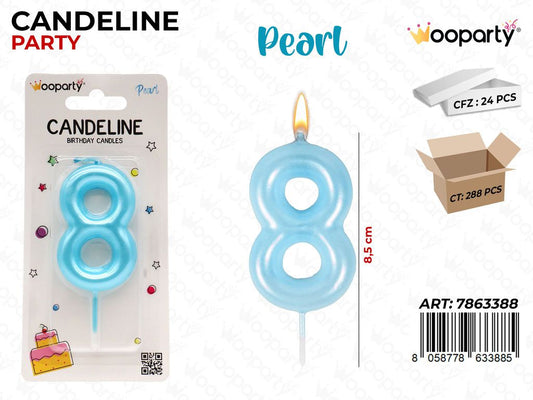 CANDELINE CEL. PEARL N.8 8.5CM /PZ DA 24**