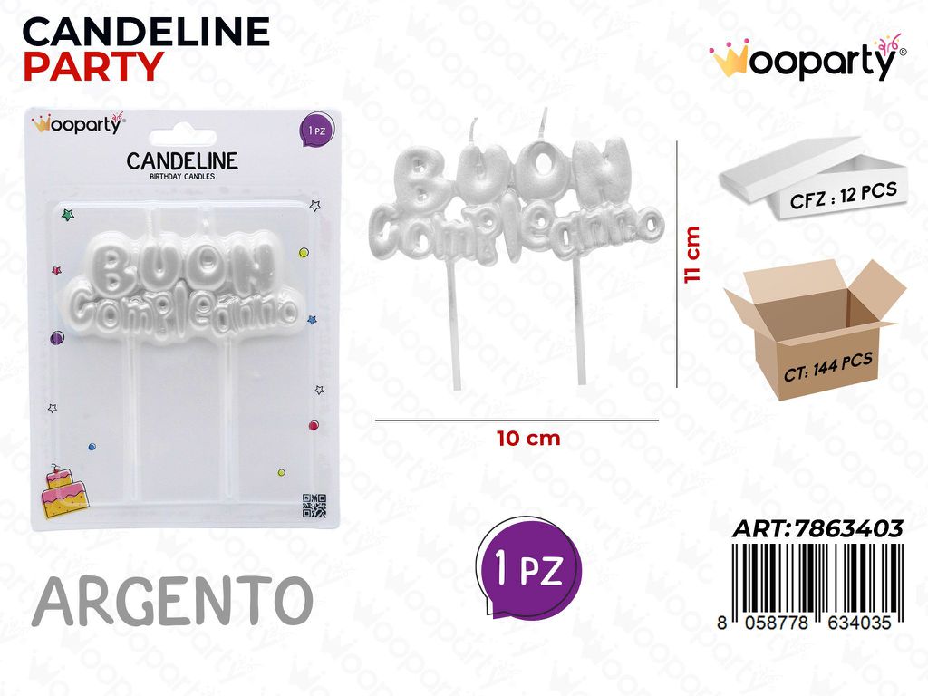 CANDELINE B. COMPL. ARG. 10*11CM /PZ DA 12**