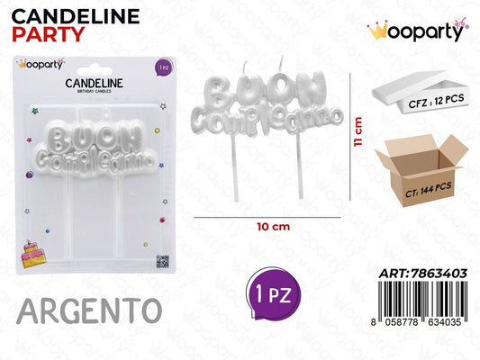 CANDELINE B. COMPL. ARG. 10*11CM /PZ DA 12**