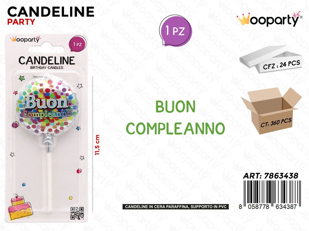CANDELINE B. COMPL. 11.5CM /PZ DA 24**