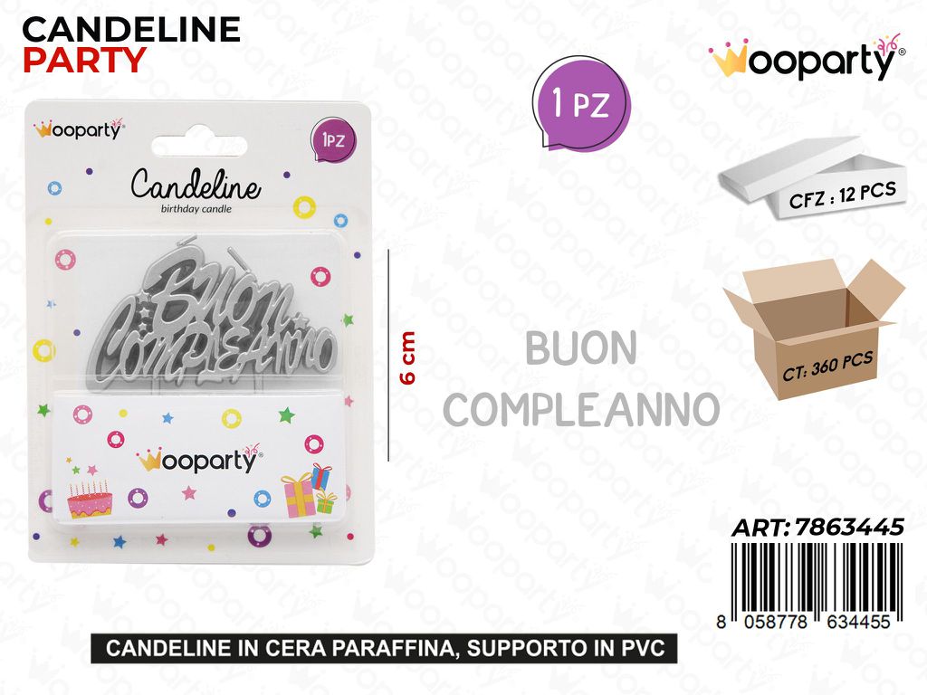 CANDELINE B. COMPL. ARG. 6CM /PZ DA 12**