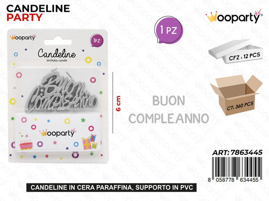 CANDELINE B. COMPL. ARG. 6CM /PZ DA 12**