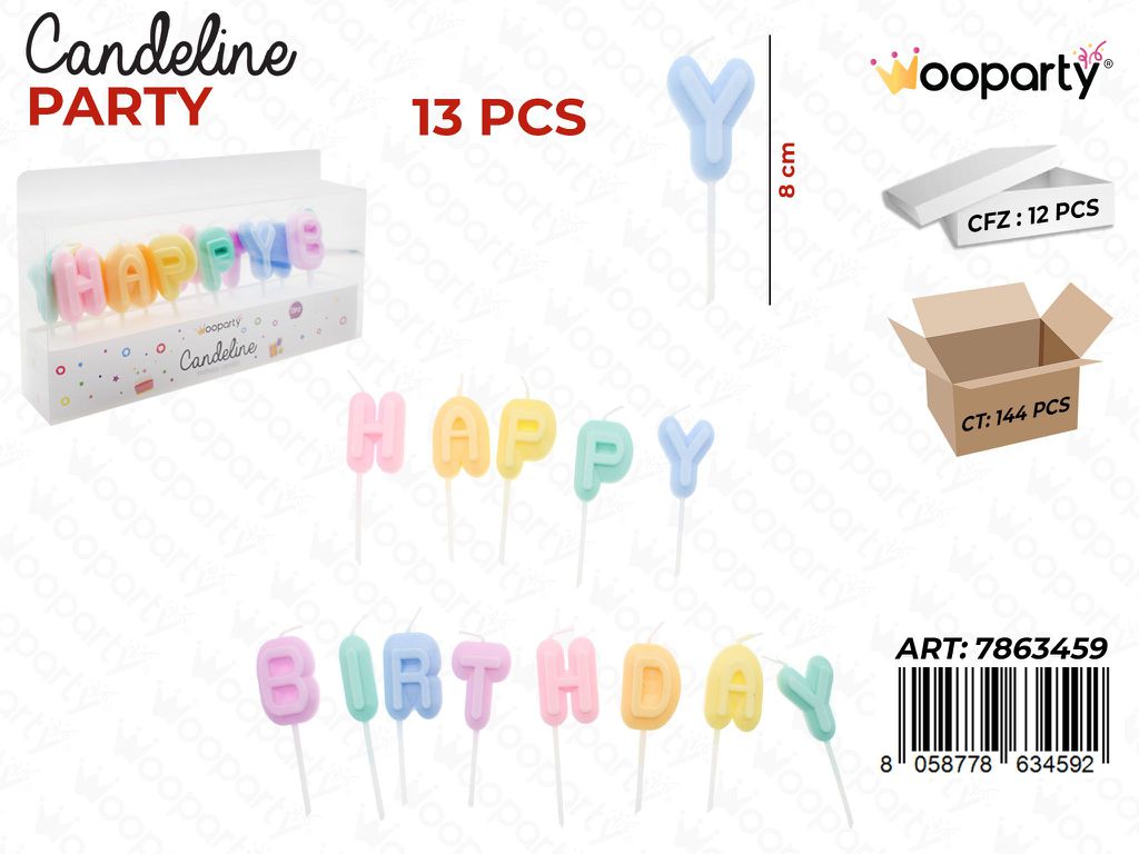 CANDELINE H. B. PASTEL 13PCS 8CM /PZ DA 12**