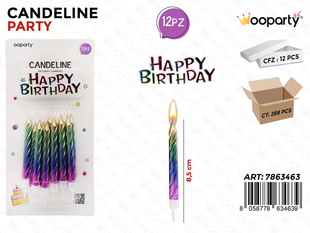 CANDELINE H. B. GRADIENT 12PCS 8.5CM /PZ DA 12**