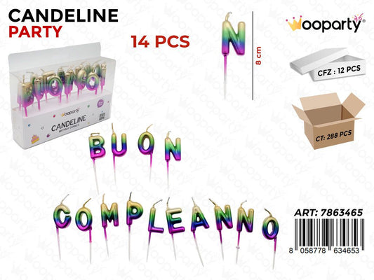 CANDELINE B. COMPL. GRADIENT 14PCS 8CM /PZ DA 12**