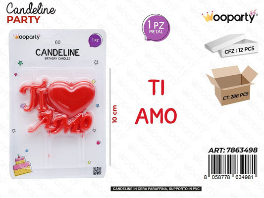 CANDELINE PARTY TIAMO10CM /PZ DA 12**
