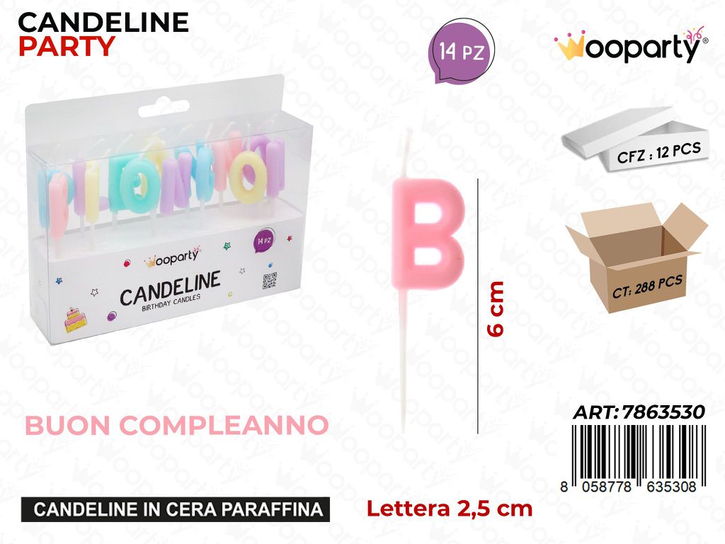 CANDELINE BUON COMPL. 14PCS 6CM