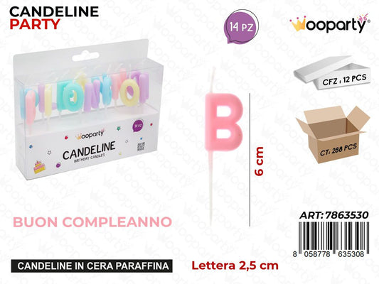 CANDELINE BUON COMPL. 14PCS 6CM