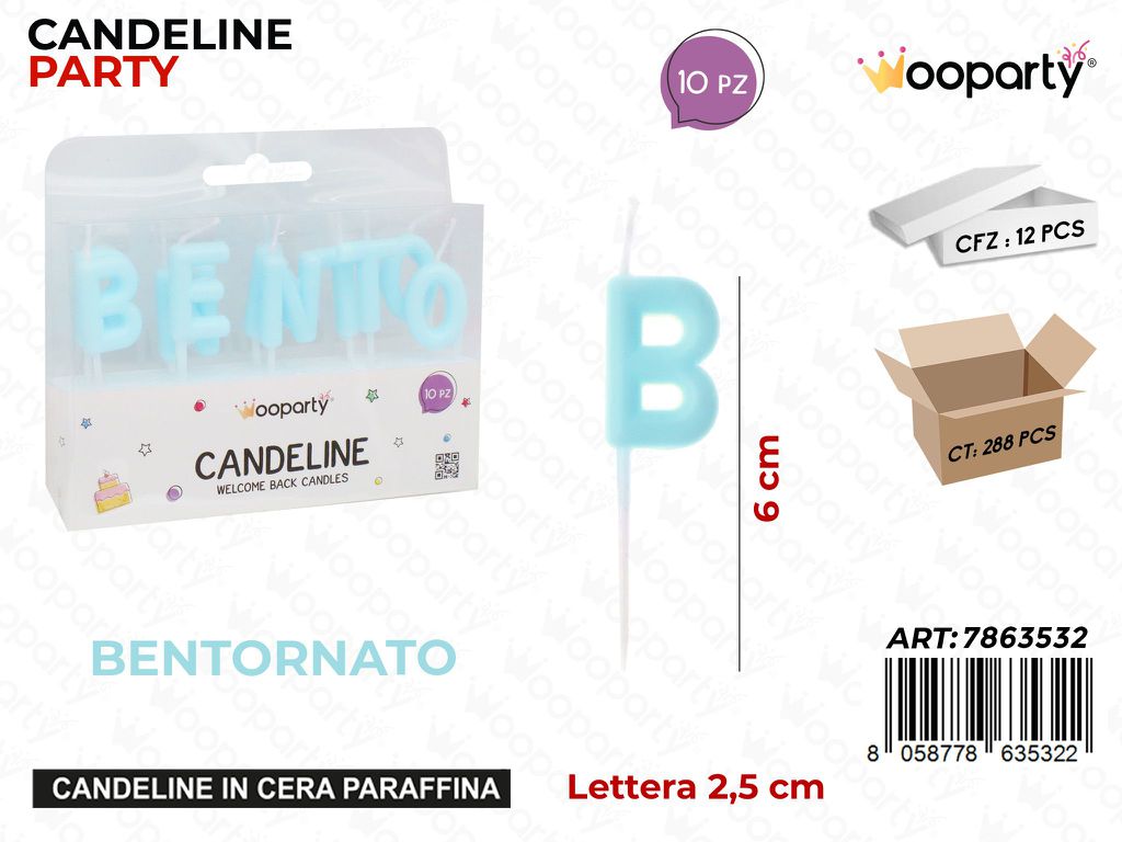 CANDELINE BENTORNATO 10PCS 6CM