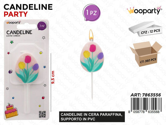 CANDELINA PARTY FIORE 9.5CM
