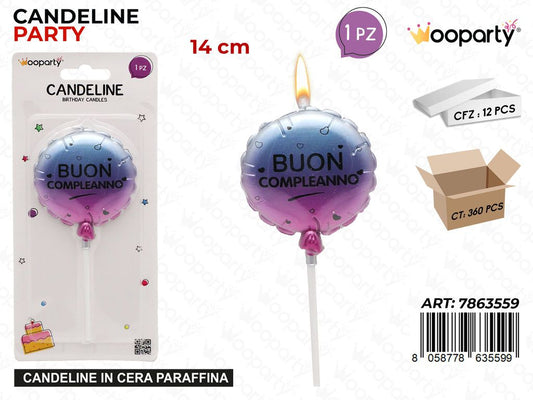 CANDELINA PARTY BUON COMPL.14CM