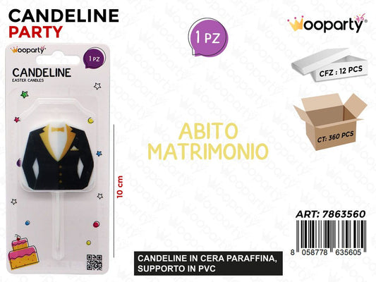 CANDELINE ABITO MATRIMONIO UOMO 10CM