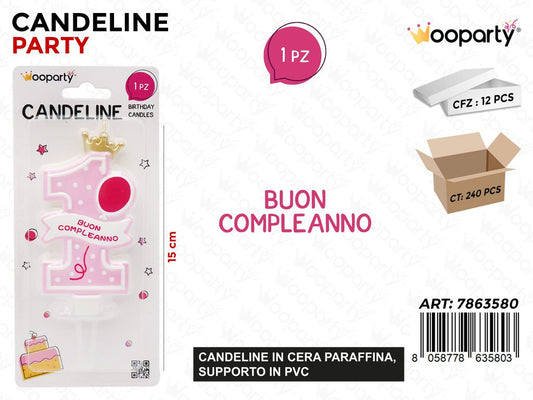 CANDELINE 1B. COMPL. GIRL 15CM /PZ DA 12**