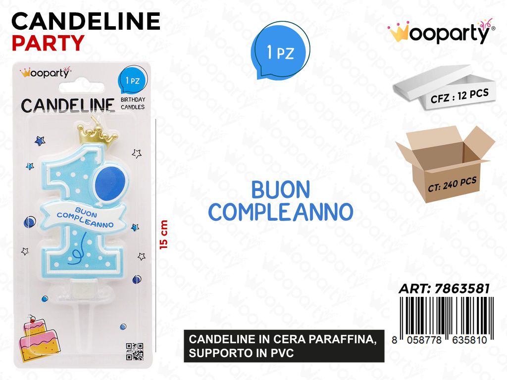 CANDELINE 1B. COMPL. BOY 15CM /PZ DA 12**