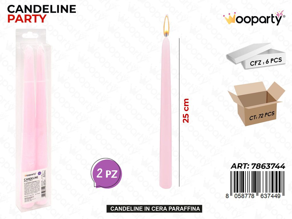 CANDELINE STELO 2PCS 25CM