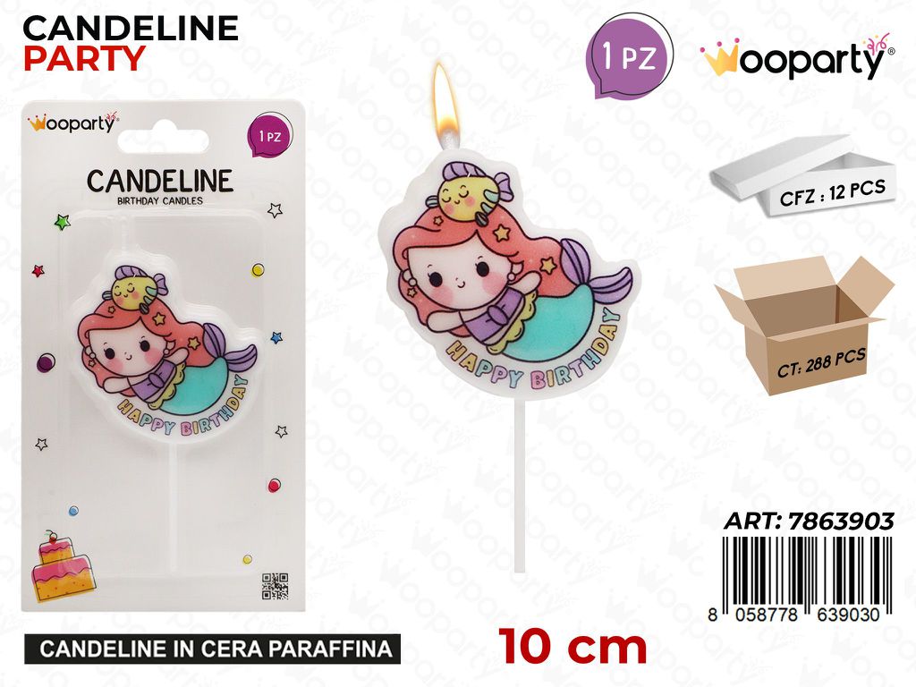 CANDELINE PARTY H. BIRTHDAY 10CM