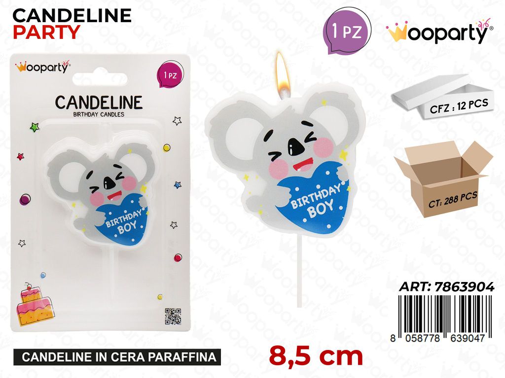 CANDELINE PARTY BIRTHDAY BOY 8.5CM
