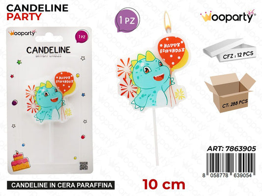 CANDELINE PARTY H. BIRTHDAY 10CM