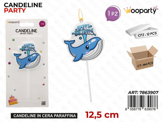 CANDELINE PARTY H. BIRTHDAY 12.5CM