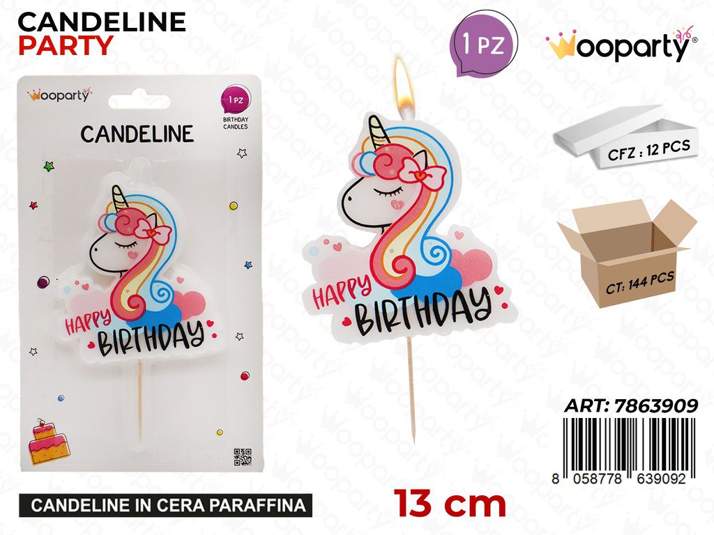 CANDELINE PARTY H. BIRTHDAY 13CM